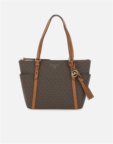 michael kors md ew tz tote|Michael Kors leather tote.